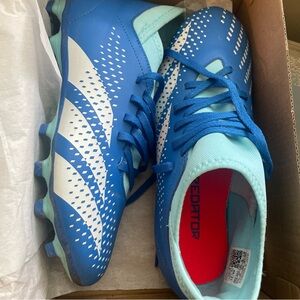 Adidas Kids/Mens Blue and White Predator Cleats